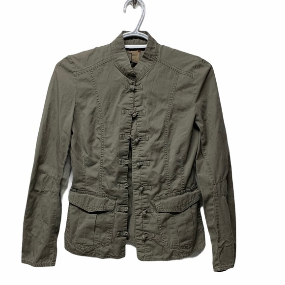 Forever 21 Jackets & Blazers - F21 olive green utility jacket kimono front s